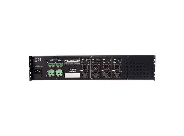 Audac CAP 448 - 100 V Power Amplifier 4-channel 480 W
